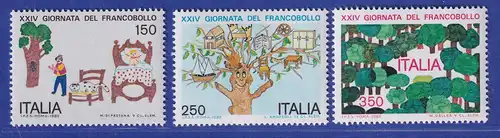 Italien 1982 Tag der Briefmarke Kinderzeichnungen Mi.-Nr.1818-20 **