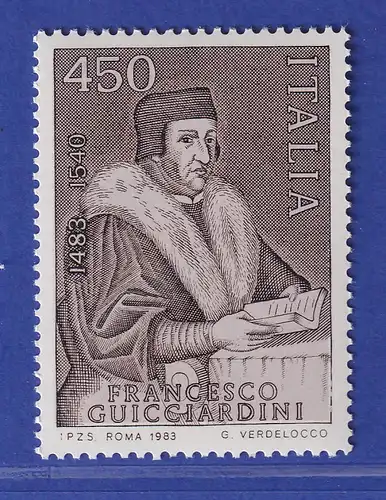 Italien 1983 Francesco Guicciardini, Politiker  Mi.-Nr.1827 **