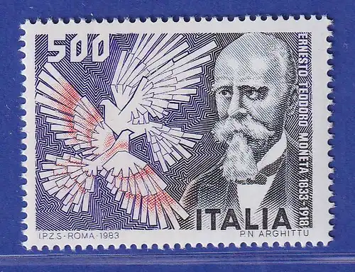 Italien 1983 Ernesto Theodoro Moneta  Mi.-Nr.1844 **