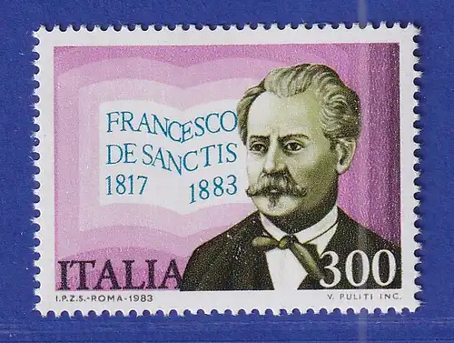 Italien 1983 Francesco De Sanctis Litaraturhistoriker Mi.-Nr.1860 **