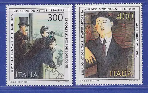 Italien 1984 Kunst Nittis / Modigliani Mi.-Nr.1869-70 **