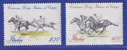 Italien 1984 Rom Internationales Galopperderby Mi.-Nr.1889-90 **