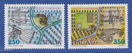 Italien 1984 Bäuerliche Kultur, Landwirtschaft Mi.-Nr.1896-97 **