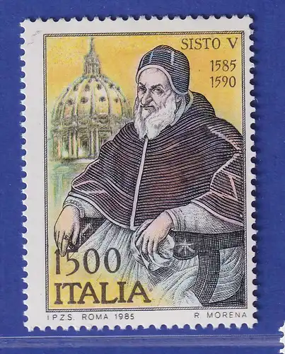 Italien 1985 Papst Sixtus V. Petersdom Rom Mi.-Nr.1919 **