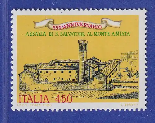 Italien 1985 Abtei San Salvatore auf dem Monte Amiata Mi-Nr.1936 **