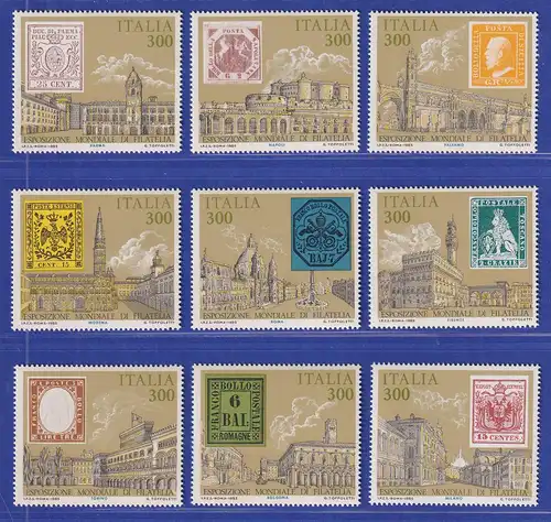 Italien 1985 Internationale Briefmarkenausstellung ITALIA `85 Mi-Nr.1945-53 **