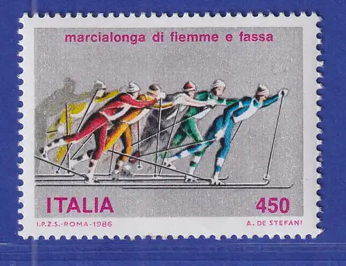 Italien 1986 Volks-Skilanglauf Fleimstal/Fassatal Mi-Nr.1959 **