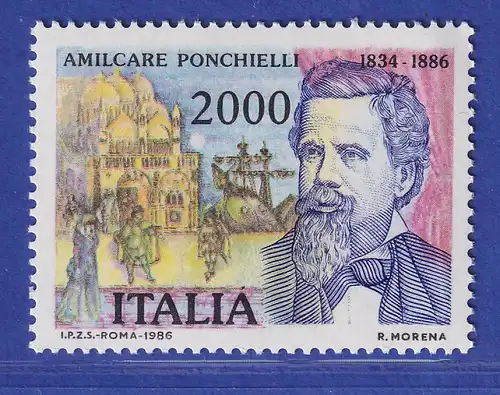 Italien 1986 Amilcare Ponchielli Komponist Mi-Nr.1961 **