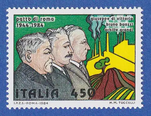 Italien 1984 Pakt von Rom Mi.-Nr. 1885 **