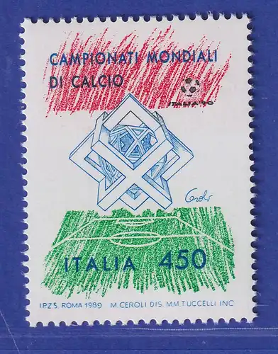 Italien 1989 Fußball-WM 1990, Denkmal von Mario Ceroli  Mi-Nr 2102 **