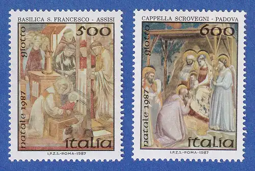 Italien 1987 Weihnachten  Mi.-Nr. 2026-27 **