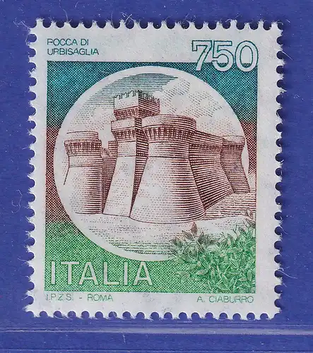 Italien 1990 Freimarke Burg von Urbisaglia  Mi-Nr. 2159 **