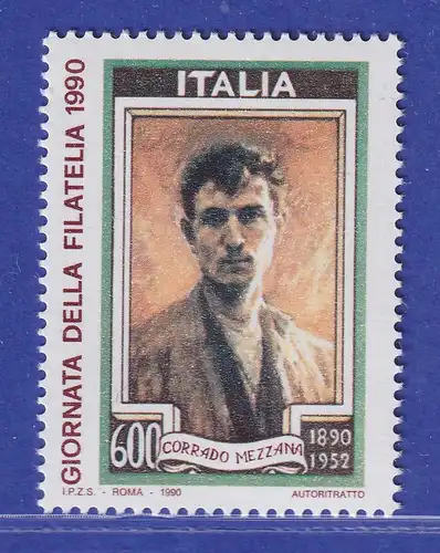 Italien 1990 Tag der Briefmarke Corrado Mezzana  Mi-Nr. 2165 **