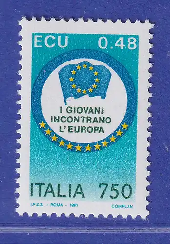 Italien 1991 Europäisches Jugendtreffen, Venedig  Mi-Nr. 2175 **