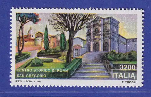 Italien 1991 Die Altstadt von Rom, San-Gregorio-Kirche  Mi-Nr. 2179 **