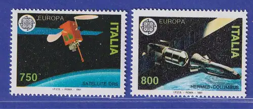 Italien 1991 Europäische Weltraumfahrt  Mi-Nr. 2180-81 **