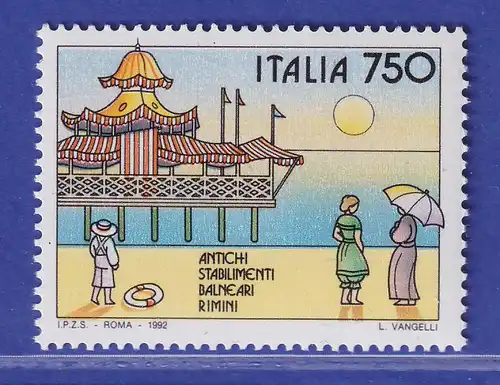 Italien 1992 Historische Badestege, Rimini Mi-Nr. 2236 **