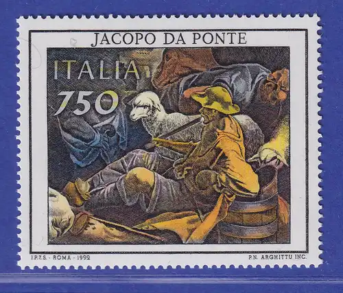Italien 1992 Jacopo da Ponte, Anbetung der Hirten Mi-Nr. 2241 **