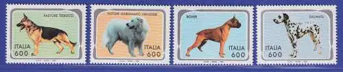 Italien 1994 Hunde  Mi-Nr. 2314-17 **