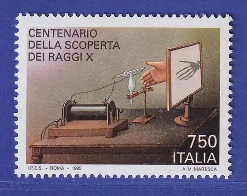 Italien 1995 Entdeckung der Röntgenstrahlen Mi-Nr. 2390 **