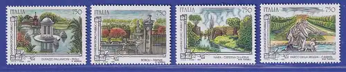 Italien 1995 Alte öffentliche Gärten Mi-Nr. 2396-99 **