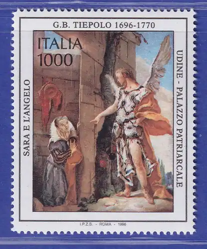 Italien 1996 Sarah und der Engel, Gemälde von G.B. Ziepolo Mi-Nr. 2421 **