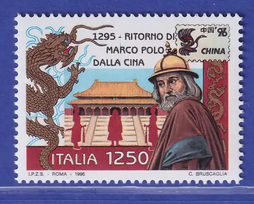 Italien 1996 Marco Polo,  Rückkehr aus China Mi-Nr. 2424  **