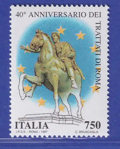 Italien 1997 Kaiser Mark Aurel zu Pferde in Rom Mi-Nr. 2487 **