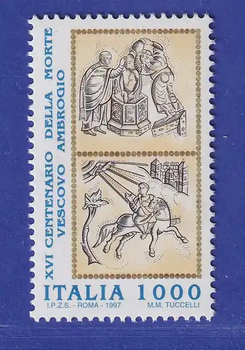 Italien 1997 Hl. Ambrosius, Bischof von Mailand Mi-Nr. 2488 **