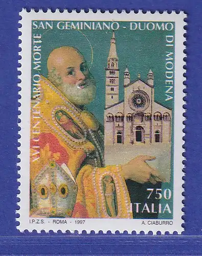 Italien 1997 Hl. Geminianus, Bischof und Schutzpatron von Modena Mi-Nr. 2489 **