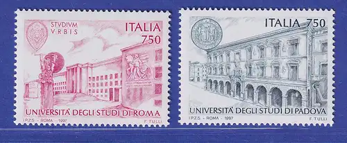 Italien 1997 Universität Rom und Padua Mi-Nr. 2490-91 **