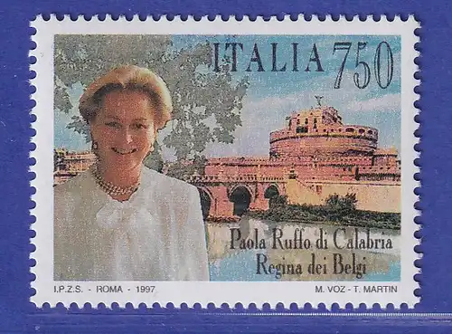 Italien 1997 Königin Paola von Belgien Mi-Nr. 2504 **