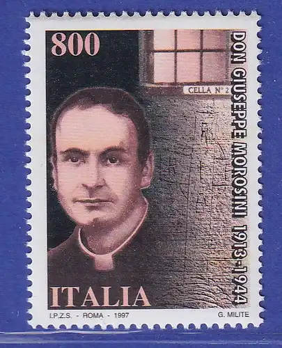 Italien 1997 Giuseppe Morosini, Katholischer Prister Mi-Nr. 2507 **