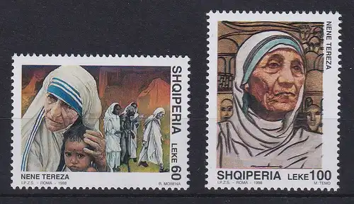Albanien 1998 Mutter Teresa  Mi.-Nr. 2662-63 **