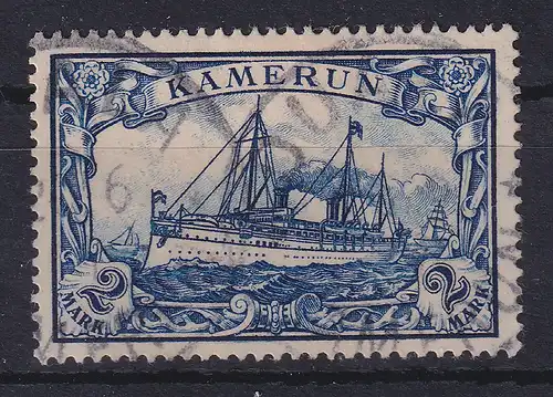 Kamerun 2 Mark Mi.-Nr. 17 gestempelt gpr. EIBENSTEIN BPP