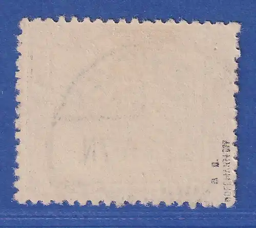 Saar 1 Fr. Aufdruck blau Mi.-Nr. 80A II gestempelt gepr. HOFFMANN BPP