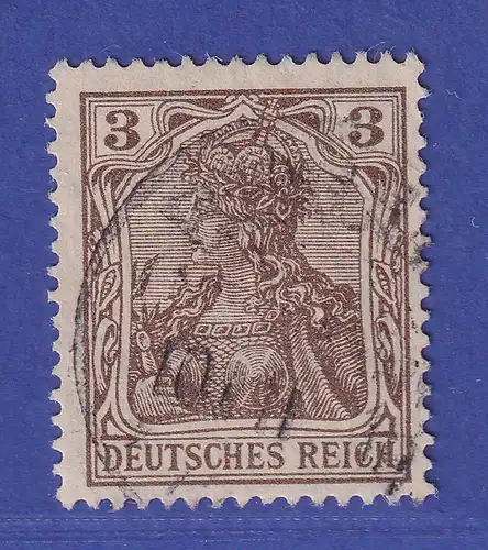 Dt. Reich Germania Kriegsdruck 3 Pf Mi.-Nr. 84 II b  gestempelt gepr. Zenker