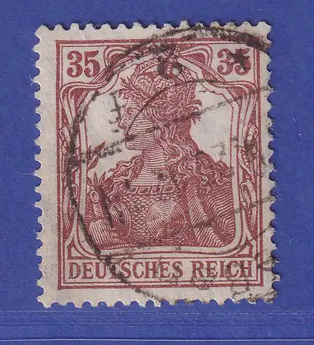 Dt. Reich 1918 Germania 35 Pf Mi.-Nr. 103 c  gestempelt gepr. INFLA