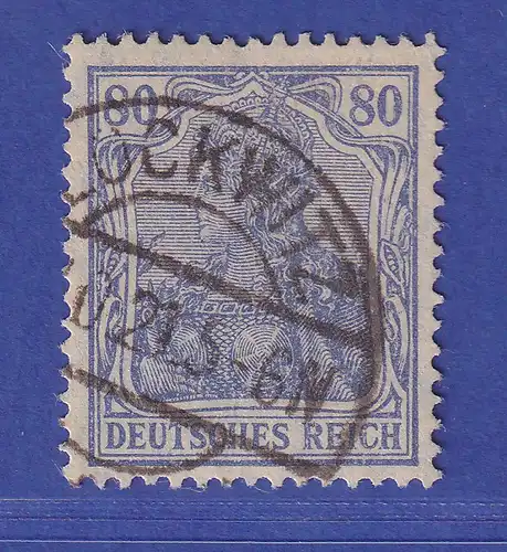 Deutsches Reich 1921 Germania 80 Pf Mi.-Nr. 149 b II O LOCKWITZ geprüft INFLA