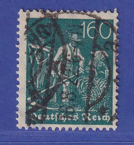 Deutsches Reich 1922 Arbeiter 160 Pf  Mi.-Nr. 190  gestempelt geprüft INFLA