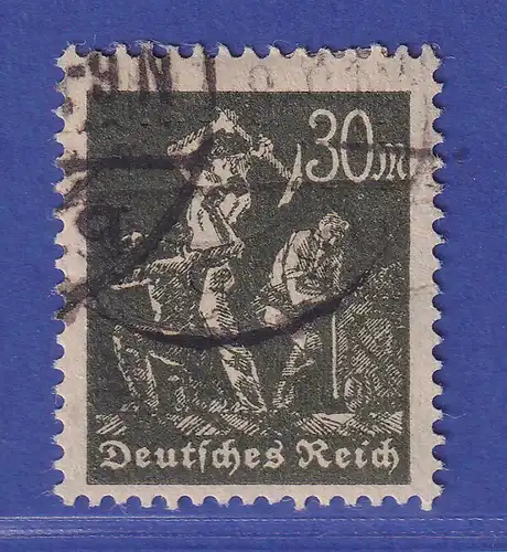 Deutsches Reich 1923 Arbeiter 30 Mark  Mi.-Nr. 243 b  gestempelt gepr. INFLA