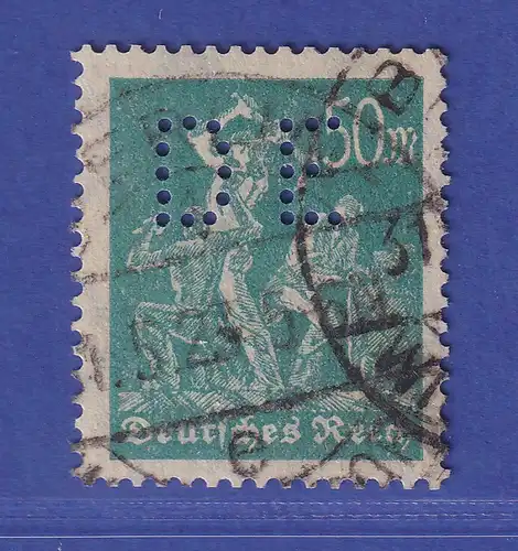 Deutsches Reich 1923 Arbeiter 50 Mark  Mi.-Nr. 245  gestempelt gepr. INFLA