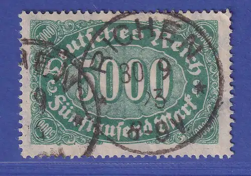 Deutsches Reich 1923 Queroffset 5000 Mark  Mi.-Nr. 256 c  O RICHEN gepr. INFLA