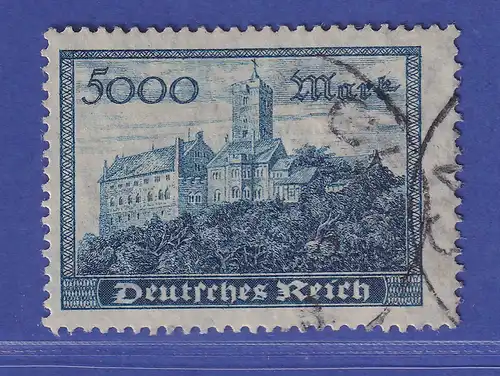 Deutsches Reich 1923 Wartburg  Mi.-Nr. 261 b  gestempelt gepr. INFLA