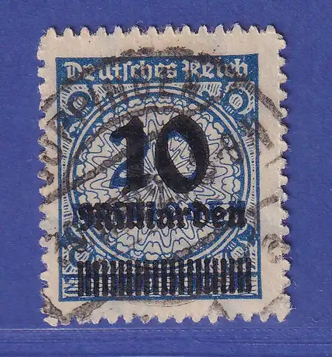 Dt. Reich 1923 Korbdeckelmuster 10 Mrd. Mark  Mi.-Nr. 335 B  O gepr. INFLA
