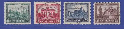 Deutsches Reich 1930 Nothilfe Bauwerke Mi.-Nr. 450-453 gestempelt