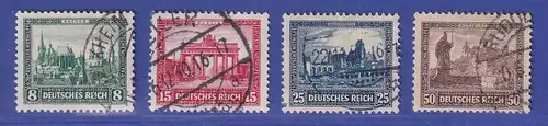 Deutsches Reich 1930 Nothilfe Bauwerke  Mi.-Nr. 450-453  gestempelt