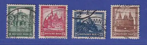 Deutsches Reich 1931 Nothilfe Bauwerke Mi.-Nr. 459-462 gestempelt