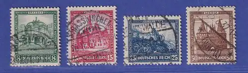 Deutsches Reich 1931 Nothilfe Bauwerke  Mi.-Nr 459-462  gestempelt