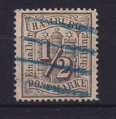 Hamburg 1/2 Schilling 1864  Mi.-Nr. 10 gestempelt